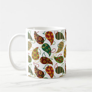 Vintage Christmas Larger Paisley Coffee Mug