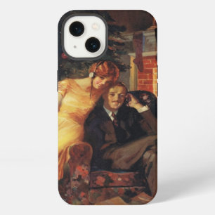 Vintage Christmas, Love and Romance Couple iPhone 13 Case