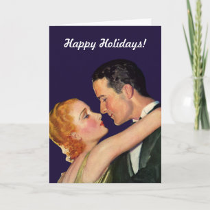Vintage Christmas Love and Romance Hollywood Style Holiday Card