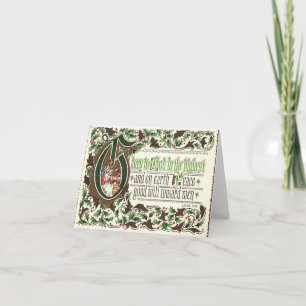 Vintage Christmas Luke 2:14 Card