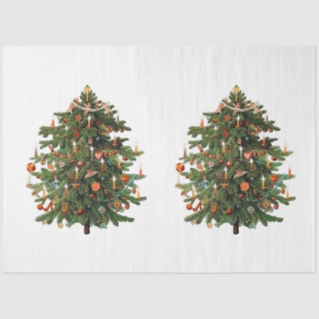 Vintage Christmas Mix Series Design 50 Tissue Paper (Front)