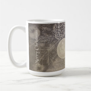 Vintage Christmas Motif with Cookies and Coffee Coffee Mug