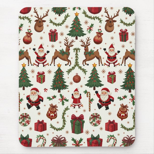 Vintage Christmas Mousepad (Front)