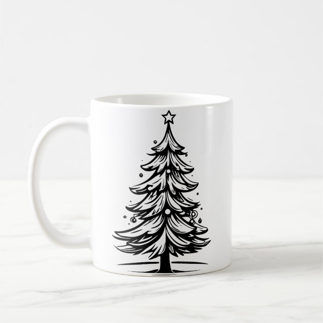 vintage christmas mug  (Left)