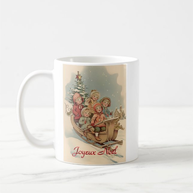 Vintage Christmas Mug (Left)