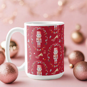 Vintage Christmas Mug with Toy Soldier