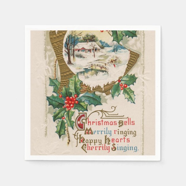 Vintage Christmas  Napkins (Front)
