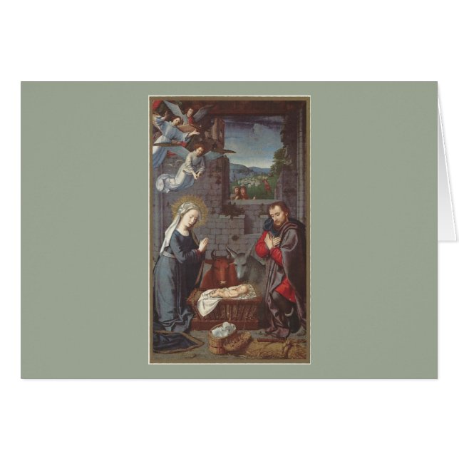 Vintage Christmas Nativity (Front Horizontal)