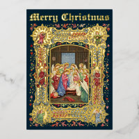 Vintage Christmas Nativity & Angels by A. Crispin