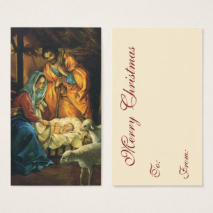 Vintage Christmas Nativity, Baby Jesus in Manger