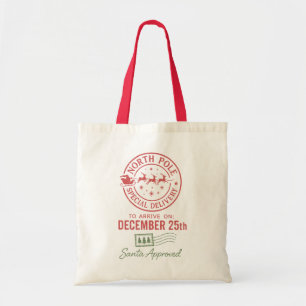 Vintage Christmas North-pole Tote Bag