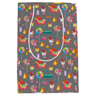 Vintage Christmas Nutcrackers Merry Christmas Medium Gift Bag