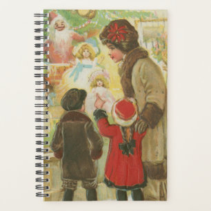 Vintage Christmas Old Fashioned Holiday Shopping Planner