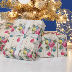 Vintage Christmas Ornament  Wrapping Paper