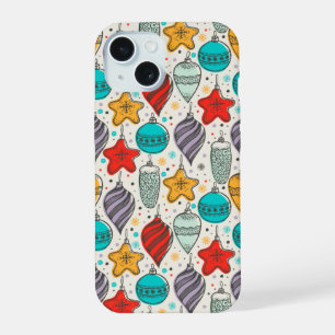 Vintage Christmas Ornaments Holiday iPhone 15 Case
