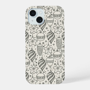 Vintage Christmas Ornaments Holiday iPhone 15 Case