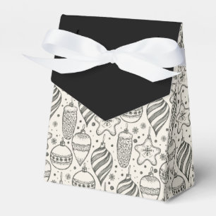 Vintage Christmas Ornaments Holiday Tent Favour Box