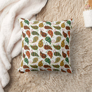 Vintage Christmas Paisley Cushion