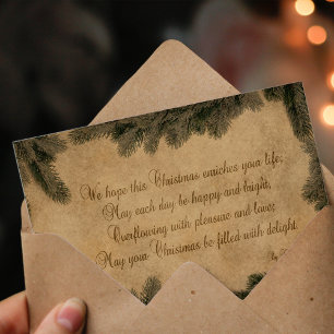 Vintage Christmas Paper - Greeting Card