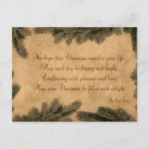 Vintage Christmas Paper - Postcard