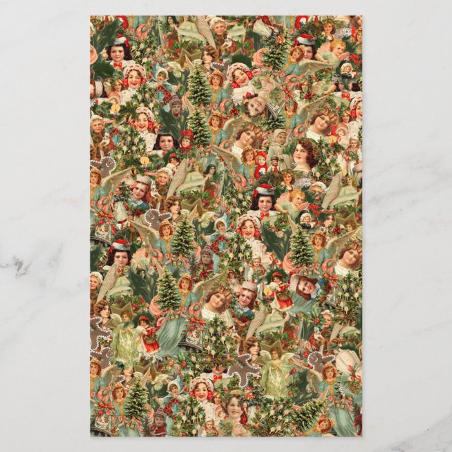 Vintage christmas Paper Sheet (Front)