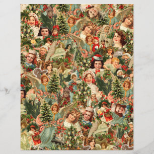 Vintage christmas Paper Sheet