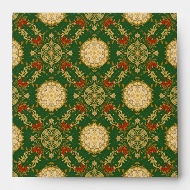 Vintage Christmas Pattern - Envelope (Front)