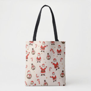 vintage christmas patterns Tote Bag