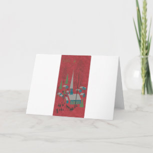 Vintage Christmas Peace Holiday Card