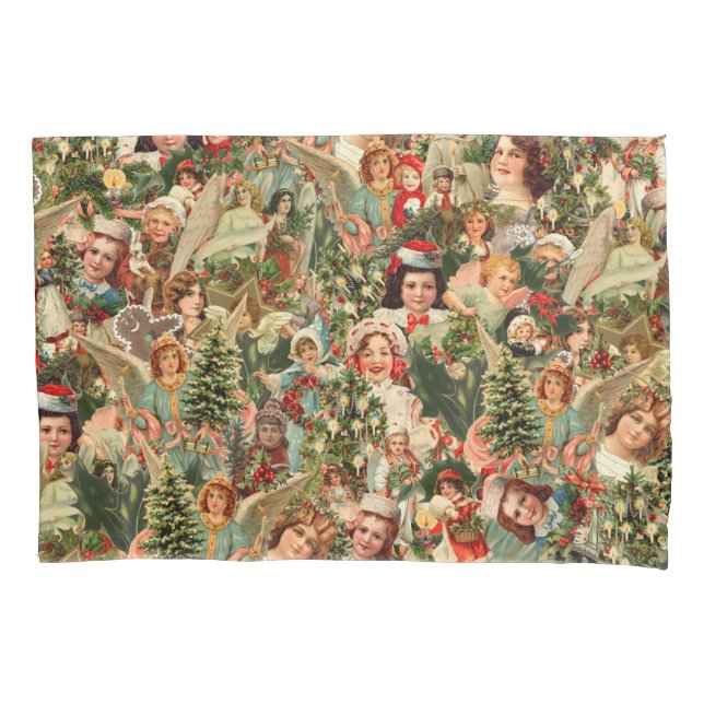 Vintage christmas Pillowcase (Front)