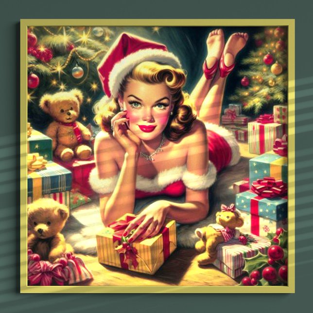 Vintage Christmas Pin up Poster (Creator Uploaded)
