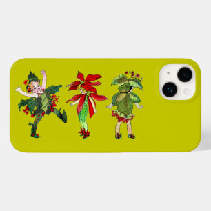 Vintage Christmas Pixies Case-Mate iPhone 14 Plus Case