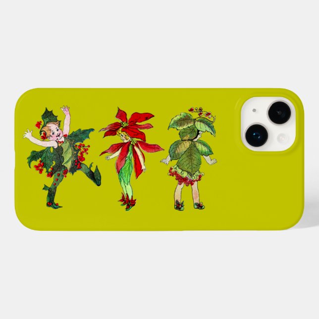 Vintage Christmas Pixies Case-Mate iPhone Case (Back (Horizontal))