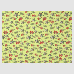 Vintage Christmas Pixies Tissue Paper