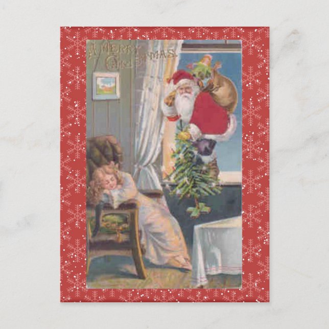 Vintage Christmas Postcard (Front)