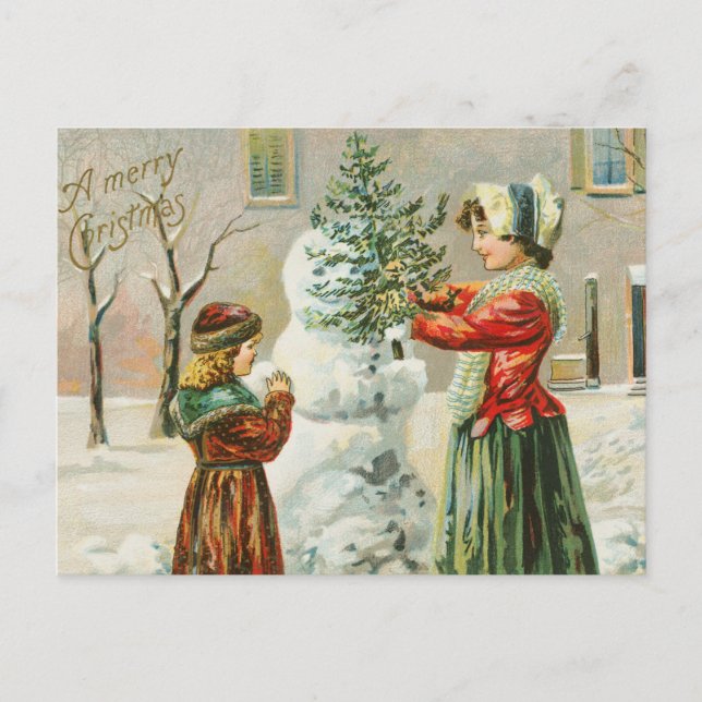 Vintage Christmas Postcard (Front)