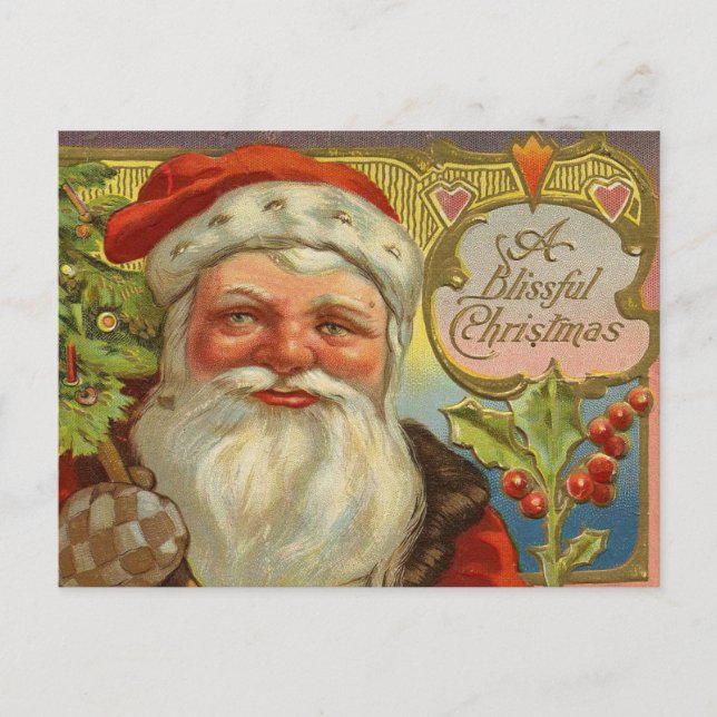 Vintage Christmas Postcard (Front)