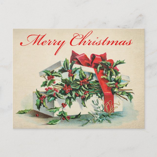 Vintage Christmas Postcard (Front)
