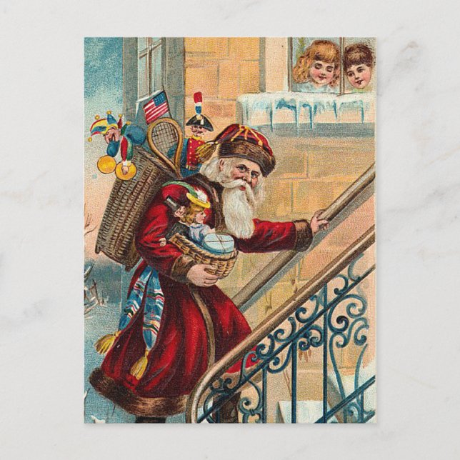 Vintage Christmas Postcard (Front)
