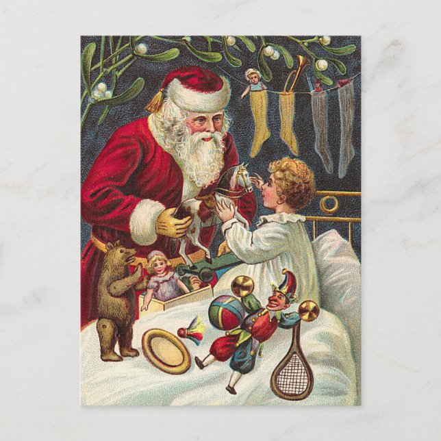 Vintage Christmas Postcard (Front)