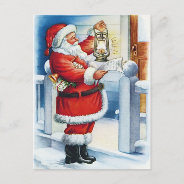 Vintage Christmas Postcard (Front)