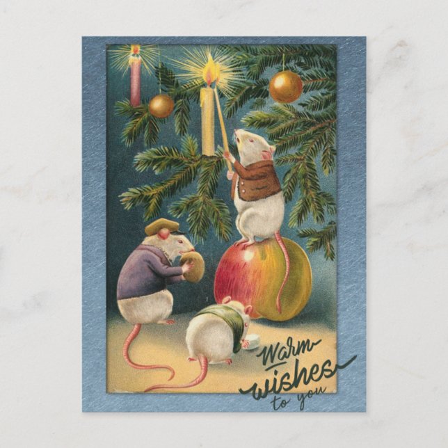 Vintage Christmas Postcard (Front)