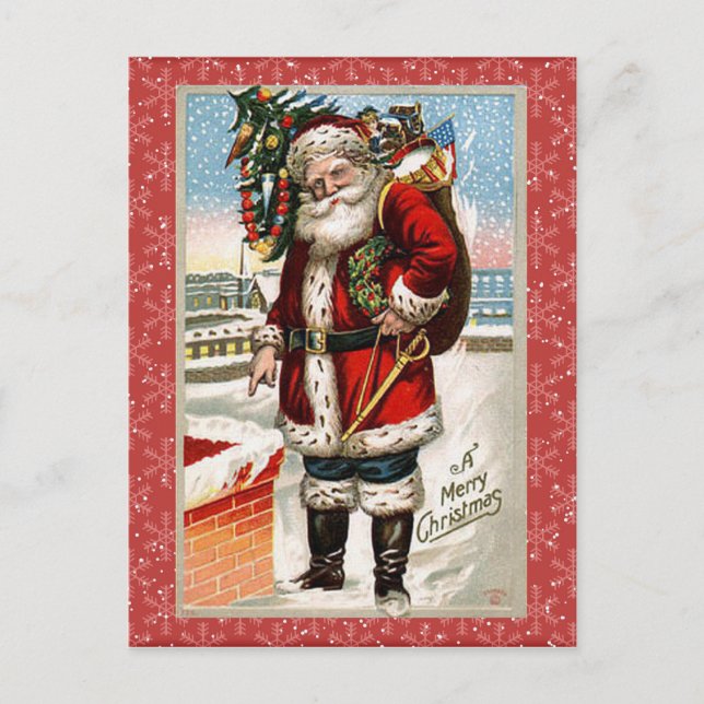 Vintage Christmas Postcard (Front)
