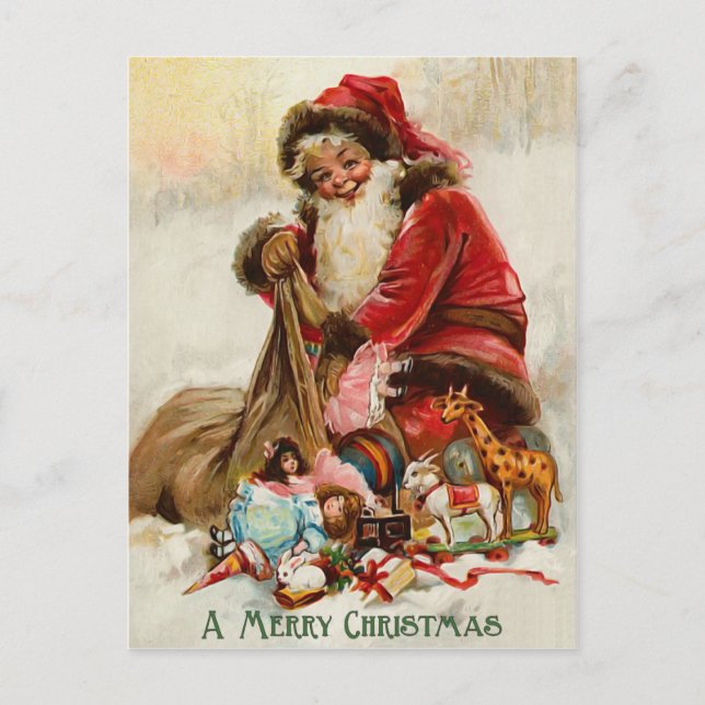 Vintage Christmas Postcard (Front)