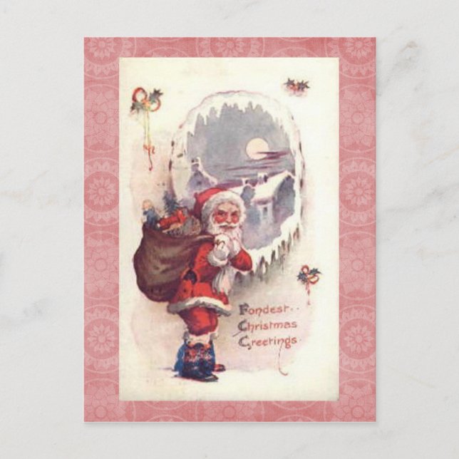 Vintage Christmas Postcard (Front)