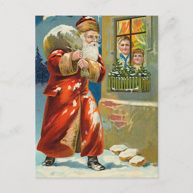 Vintage Christmas Postcard (Front)