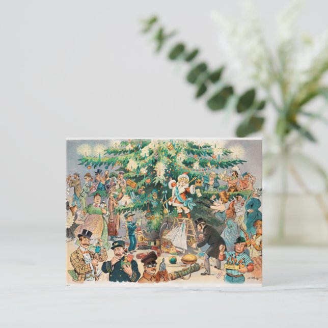 Vintage Christmas Postcard (Standing Front)