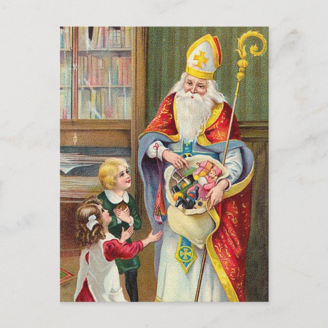 Vintage Christmas Postcard (Front)