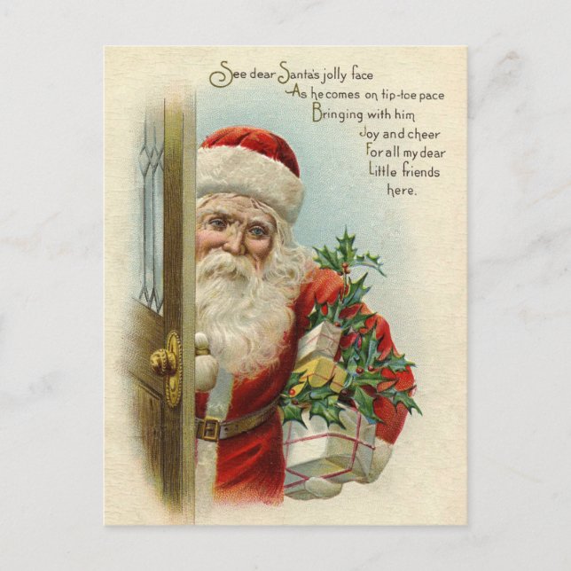 Vintage Christmas Postcard (Front)