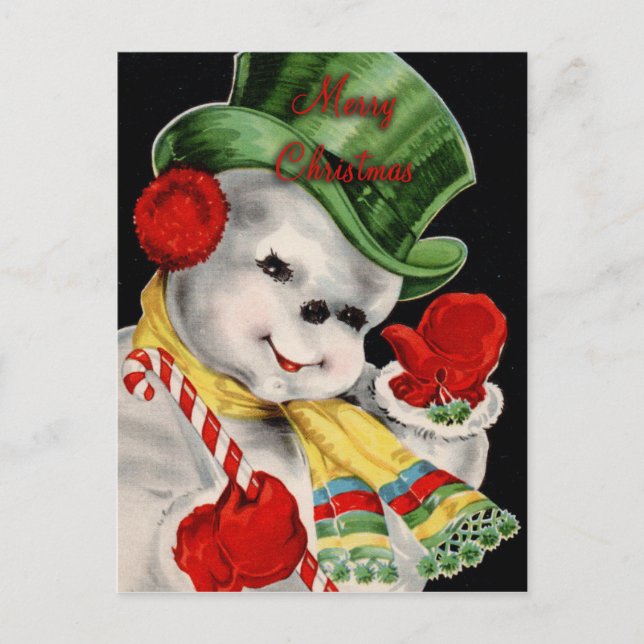 Vintage Christmas Postcard (Front)